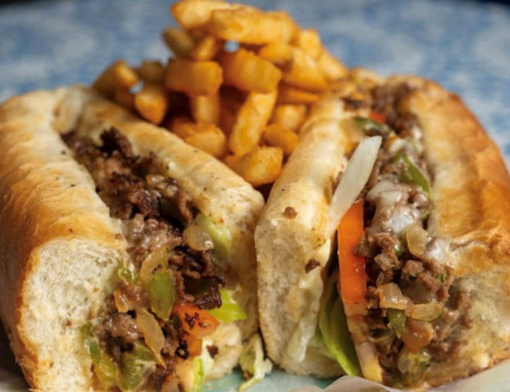 NY-style cheesesteak sandwich at Roane’s Pizzeria, Virginia Beach